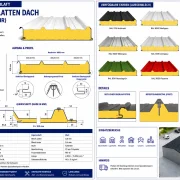 Sandwichplatten Dach 100 mm | KOSTENLOSE LIEFERUNG